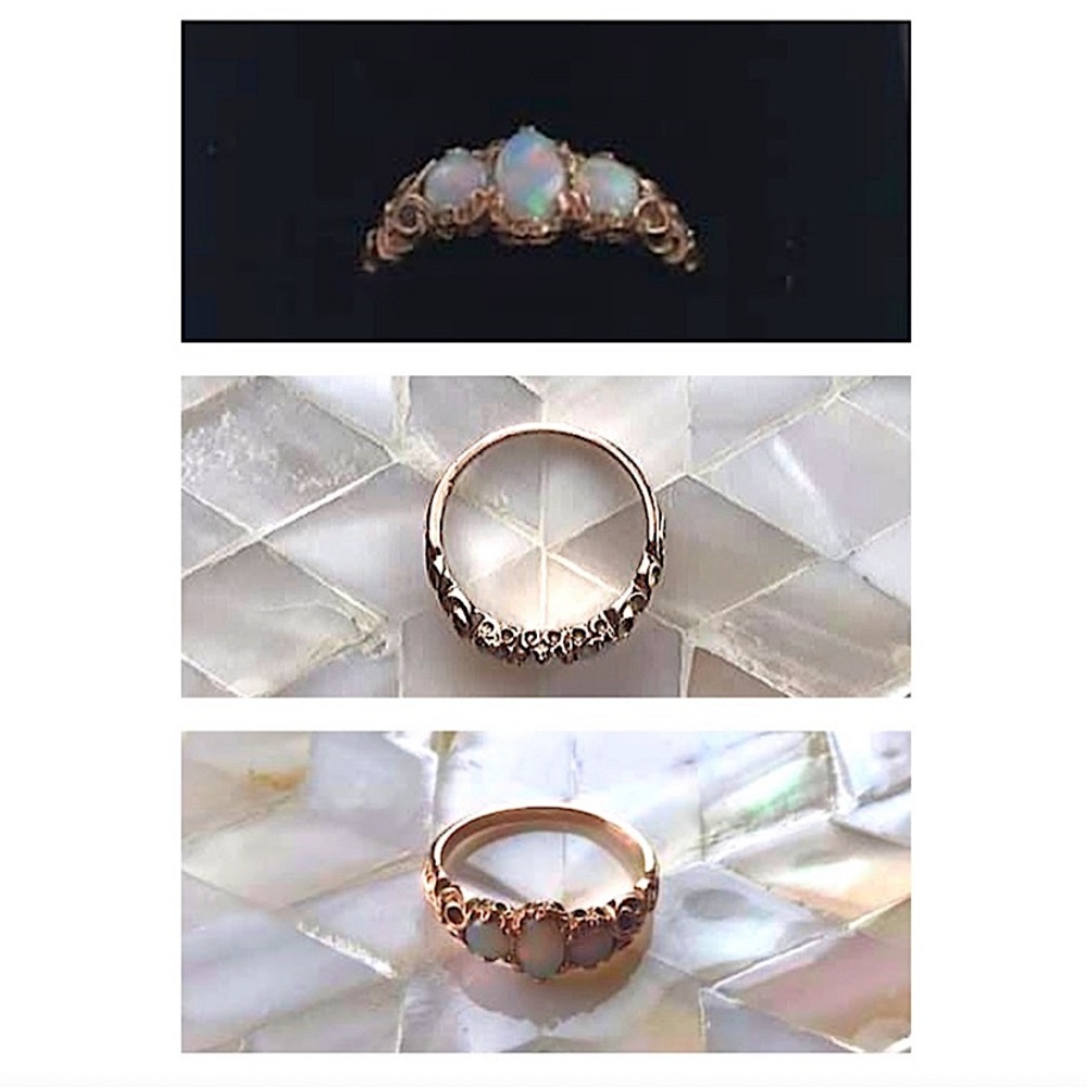 9k Rose Gold Opal Ring